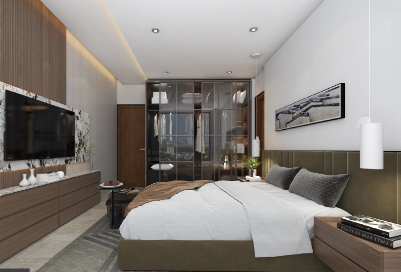 3 BHK master bedroom